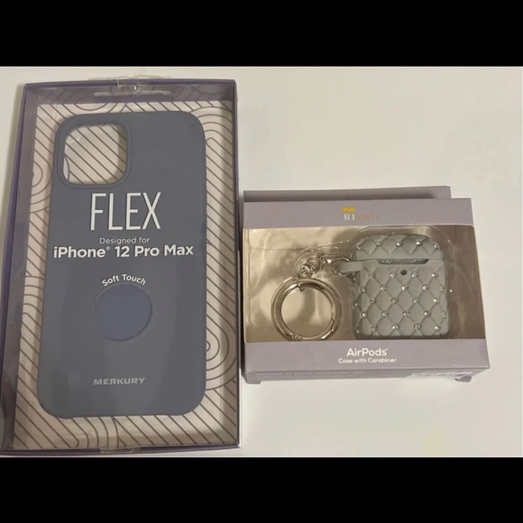 Flex phone 12 pro max Case & Ritech Airpods Case with Carbiner - Picture 2 of 4